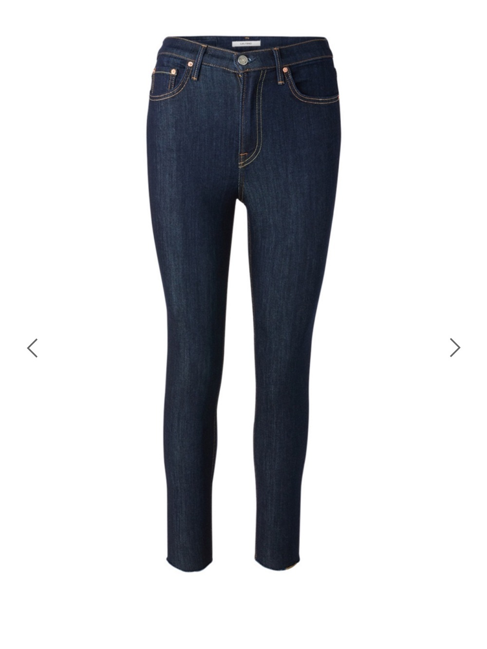 GRLFRND Kendall High-Waisted Some Kind of Magic High-Rise Jeans in Dark Indigo